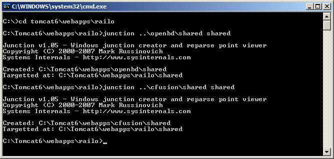 command prompt - junction command prompt - junction