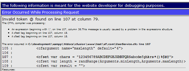 error-cfusion error-cfusion