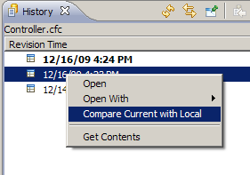 eclipse history file list eclipse history file list